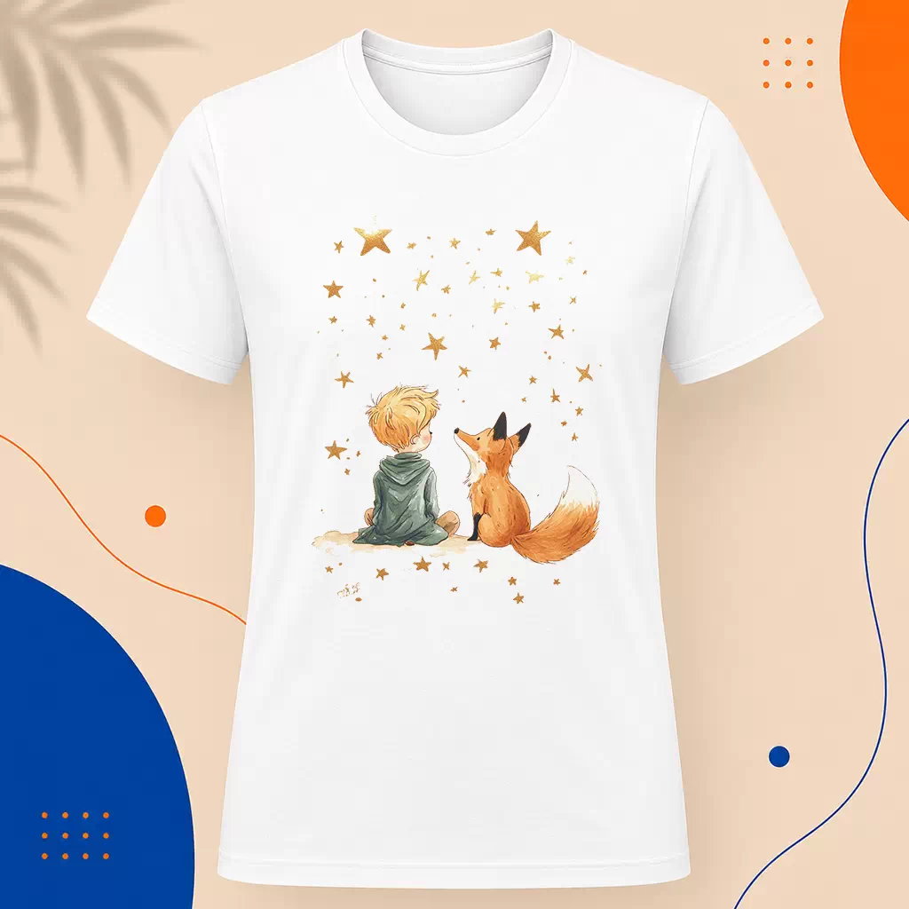 Pánské tričko - Společníci a hvězdy - Malý princ - Le petit prince